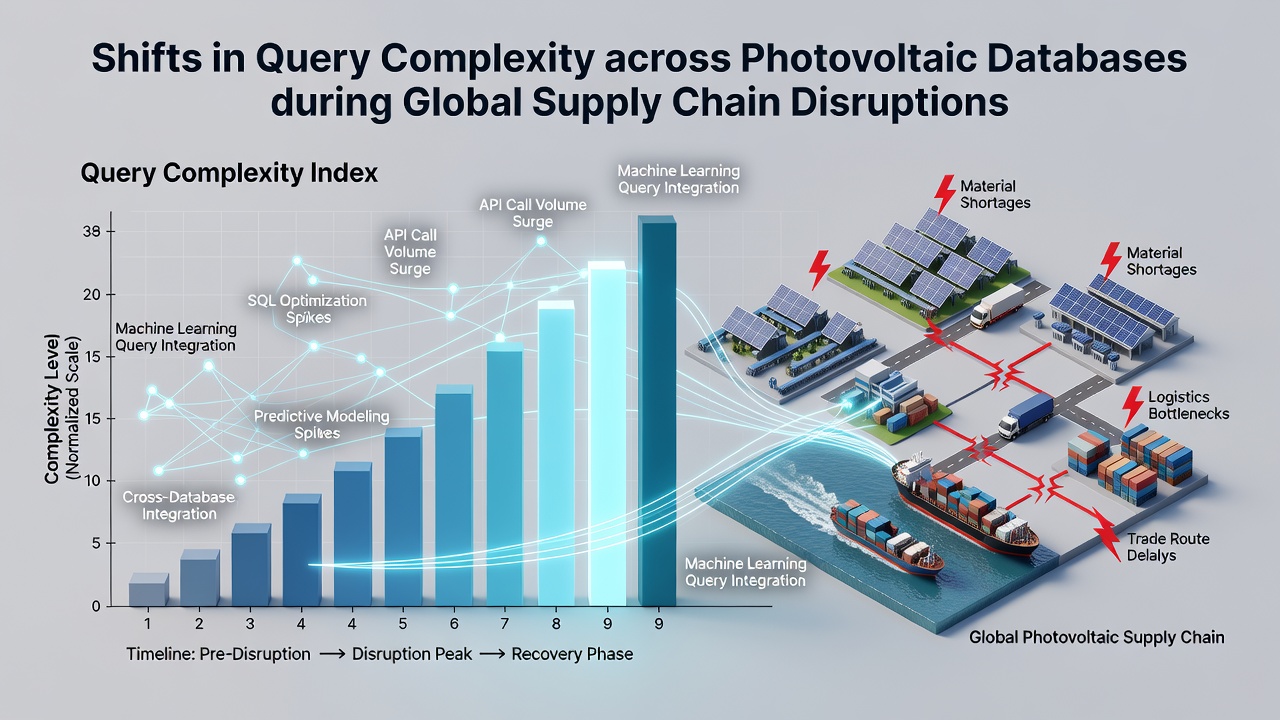 Graph illustrating regional differences in photovoltaic query complexity during supply disruptions